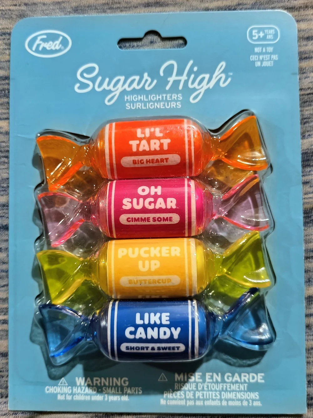 Fred Sugar High Candy Highlighters - Pink, Orange, Yellow, Blue